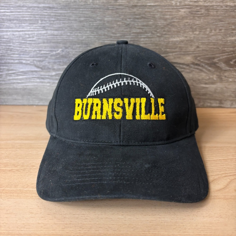 Burnsville Hat Cap Strap Back Black Embroidered Minnesota High School Baseball